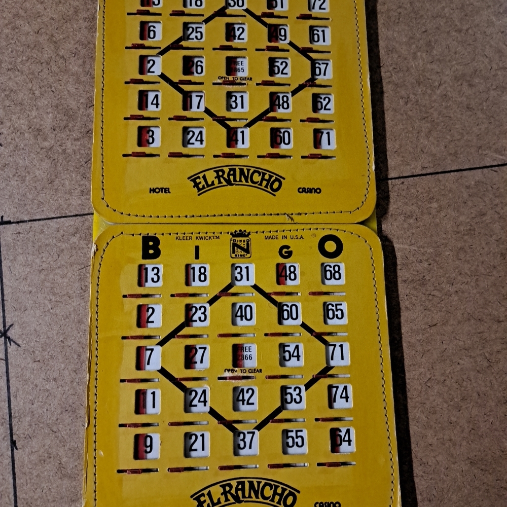 Casino Bingo Cards